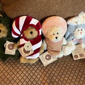 Vintage Collectible Peek a Boo Boyds Bears Plush Lot - Frazier, Scoop, Hip, CC..